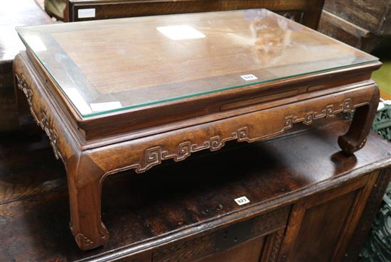 A Chinese low table W.85cm